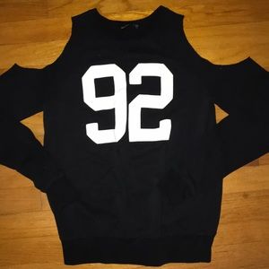 abercrombie cold shoulder pullover